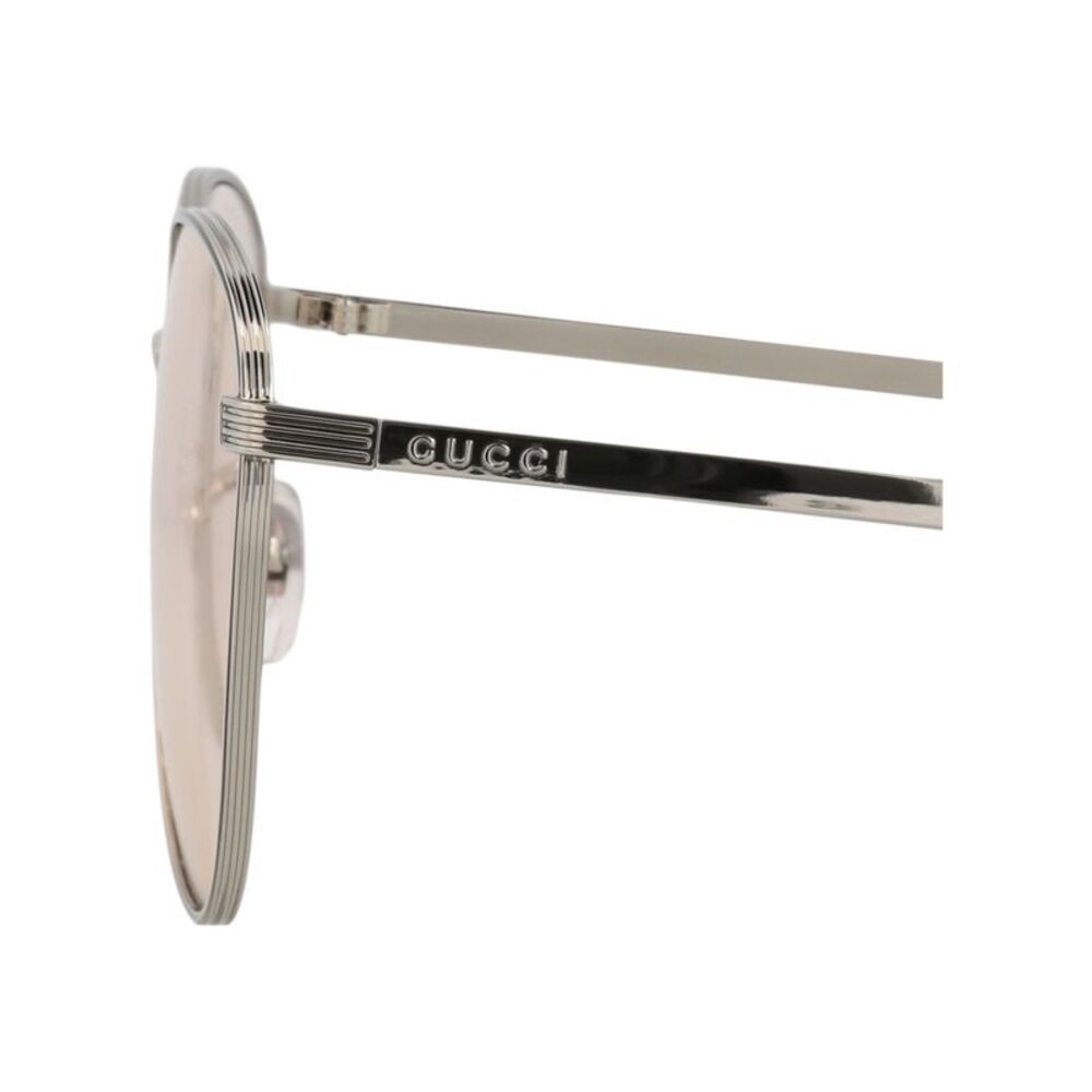 Gucci Aviator-Frame Metal Sunglasses Silver Unisex-Adult - Picture 4 of 6